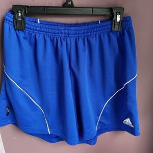 blue adidas soccer shorts